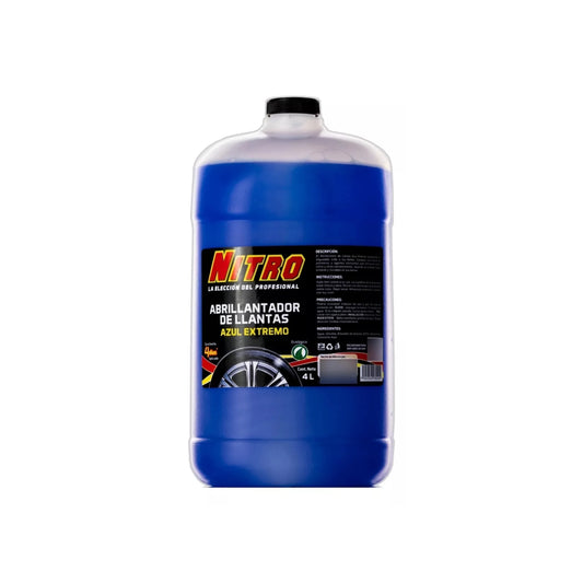 Abrillantador Extremo para Llantas Azul 4 Litros Nitro