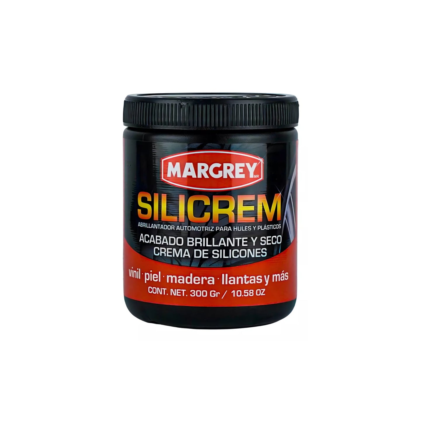 Abrillantador para Llantas y Plásticos Blanco 300g Silicrem