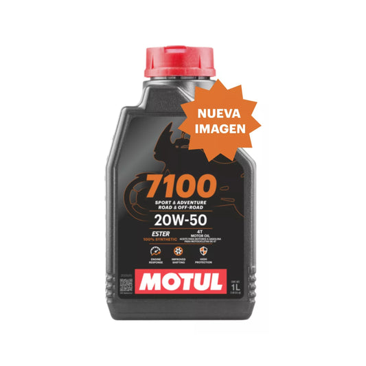 Aceite para Motor 100% Sintético Sport & Adventure 4t 7100 20w50 1l Motul