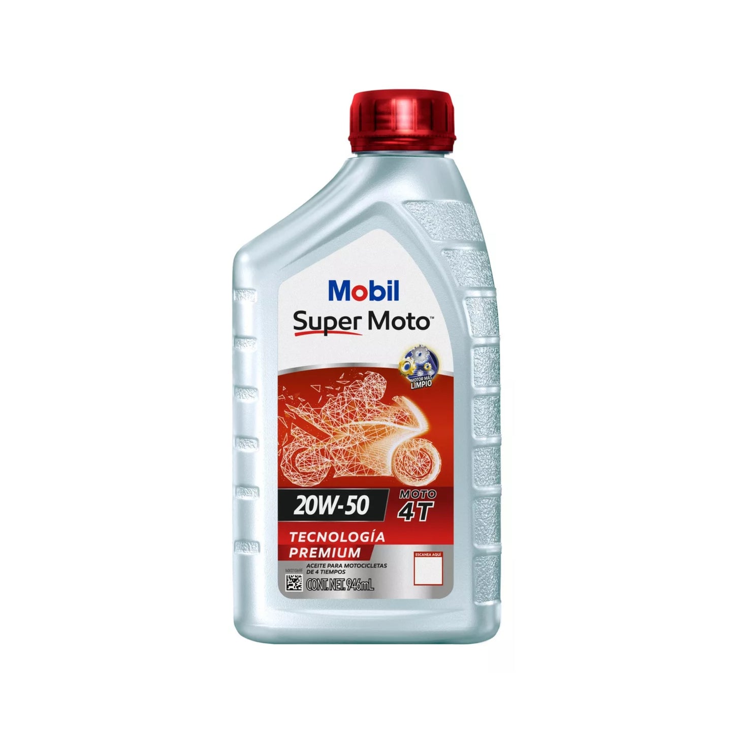 Aceite para Motor Super Moto 4t 20w-50 946ml Mobil