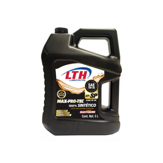 Aceite para Motor 100% Sintético 5W-30 Lubricante Max Pro Tec 5L LTH