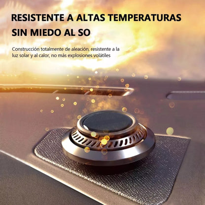 Ambientador Solar Rotativo para Coche Fragancia Duradera