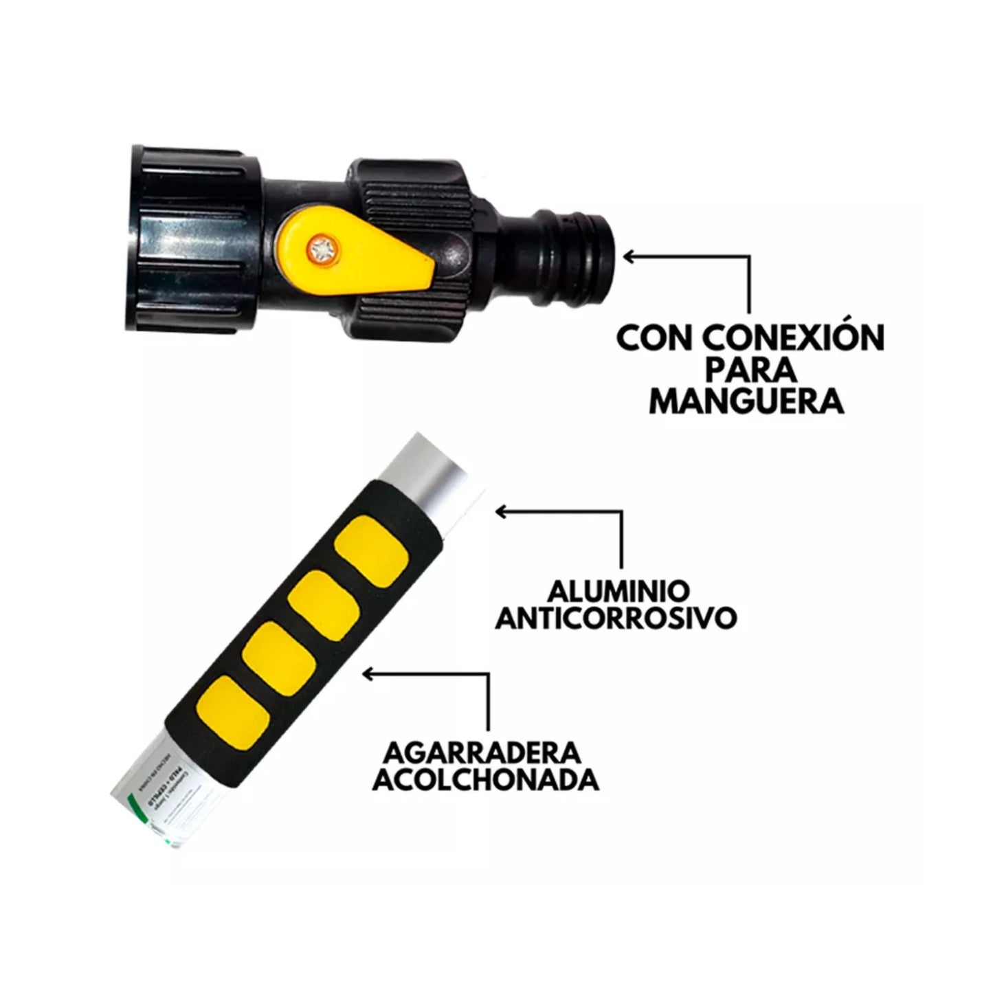 Cepillo Extendible para Lavado de Auto y Camión con Cerdas Suaves