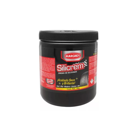 Crema de Silicona para Tablero y Llantas  1 L Blanco Silicrem