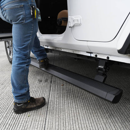 Marchepieds électriques pour Wrangler JL Double Cab 2018-2025 Go Rhino