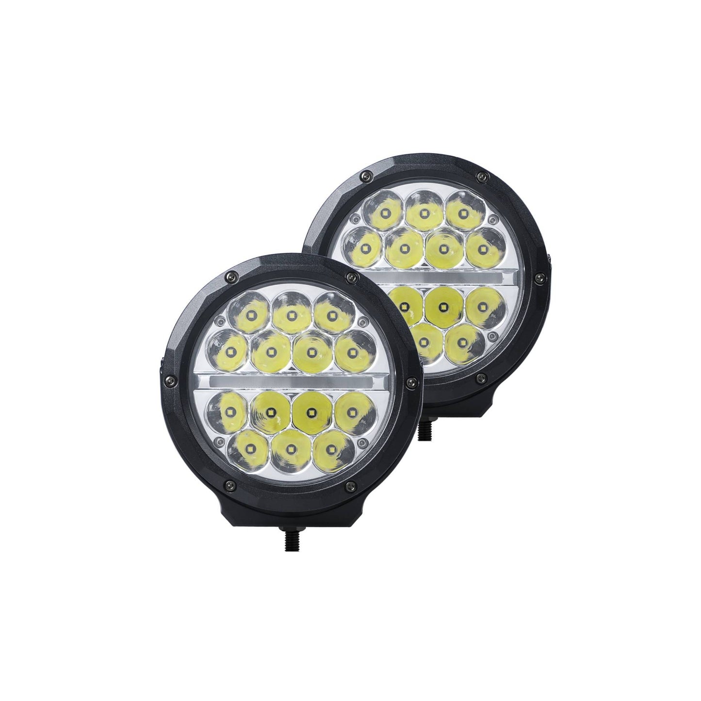 Round Headlights 6'' GR Bright Series 1 Pair Driving Go Rhino