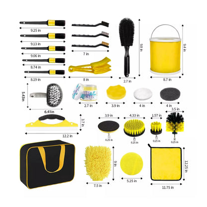 Kit de Limpieza de Coche 35 Piezas