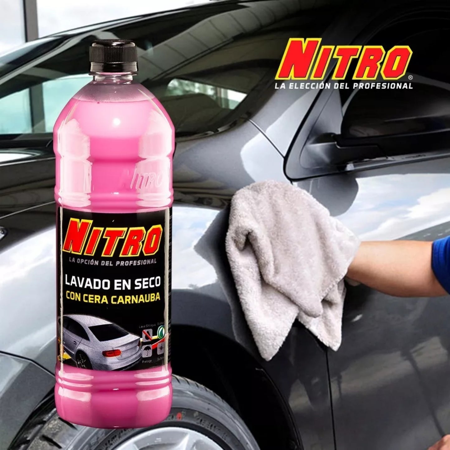 Lavado en Seco con Cera Carnauba 900ml Nitro