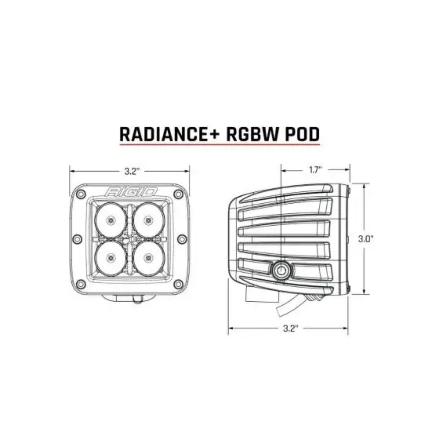 Radiance Plus POD RGBW (paire) Rigide