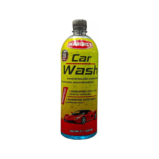 Shampoo con Cera para Auto Espumoso 1L Car Wash Margrey