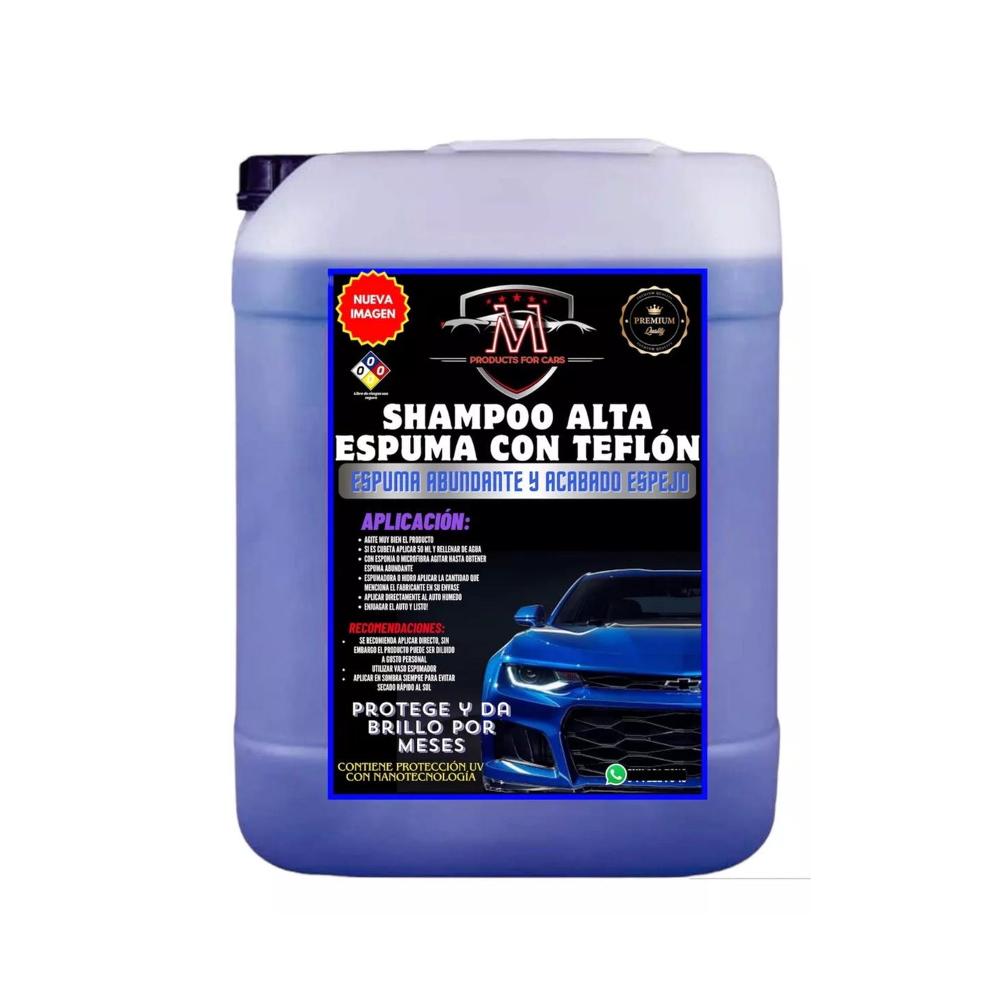 Shampoo para Auto Ultra Espuma con Cera de 20L